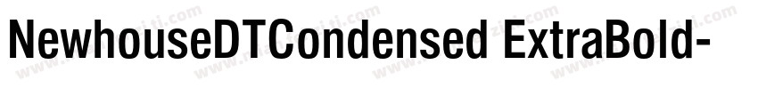 NewhouseDTCondensed ExtraBold字体转换